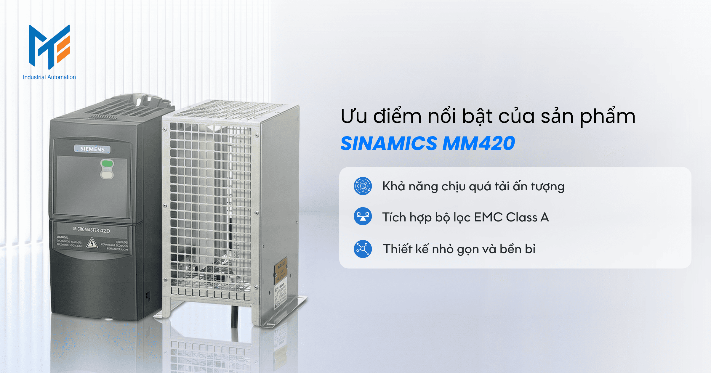 Ưu điểm nổi bật của sản phẩm SINAMICS MM420