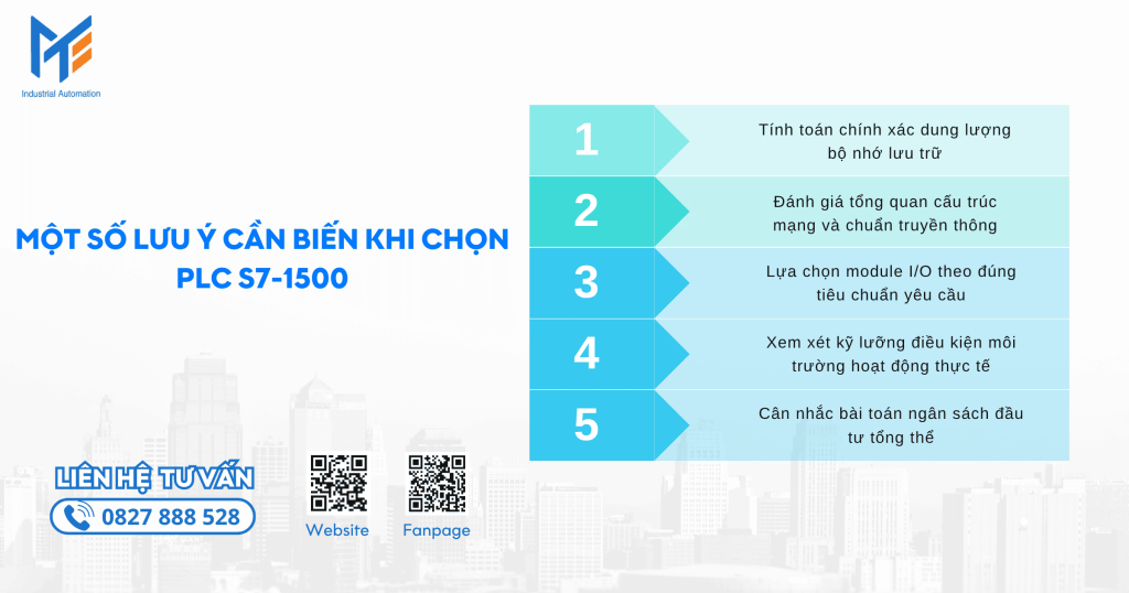 Một số lưu ý cần biết khi chọn PLC 1500