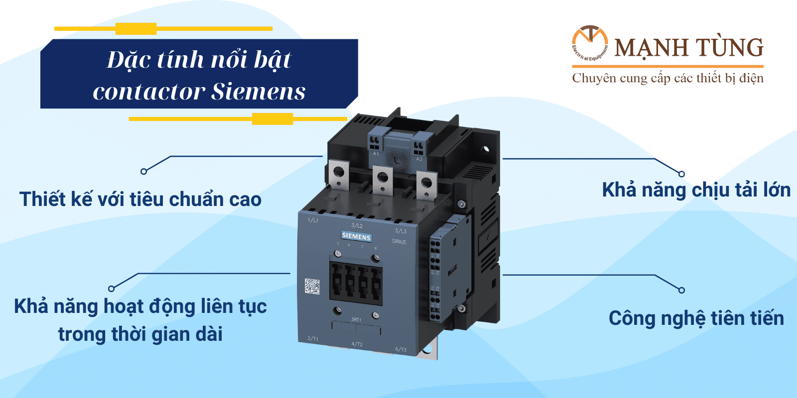 Đặc tính nổi bật contactor Siemens