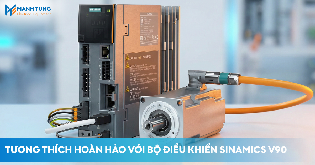 Tương thích hoàn hảo với bộ điều khiển SINAMICS V90