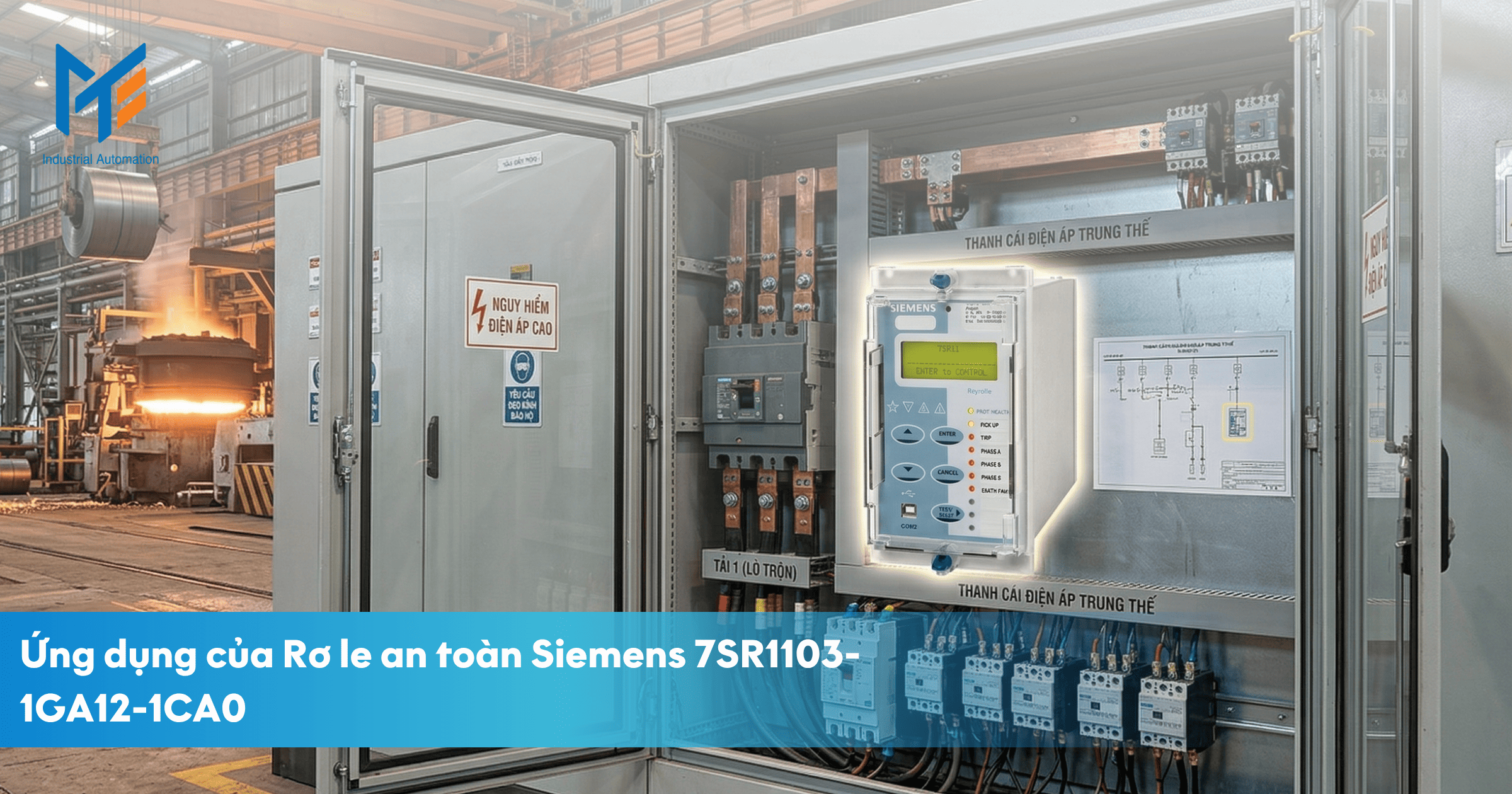 Ứng dụng của Rơ le an toàn Siemens 7SR1103-1GA12-1CA0