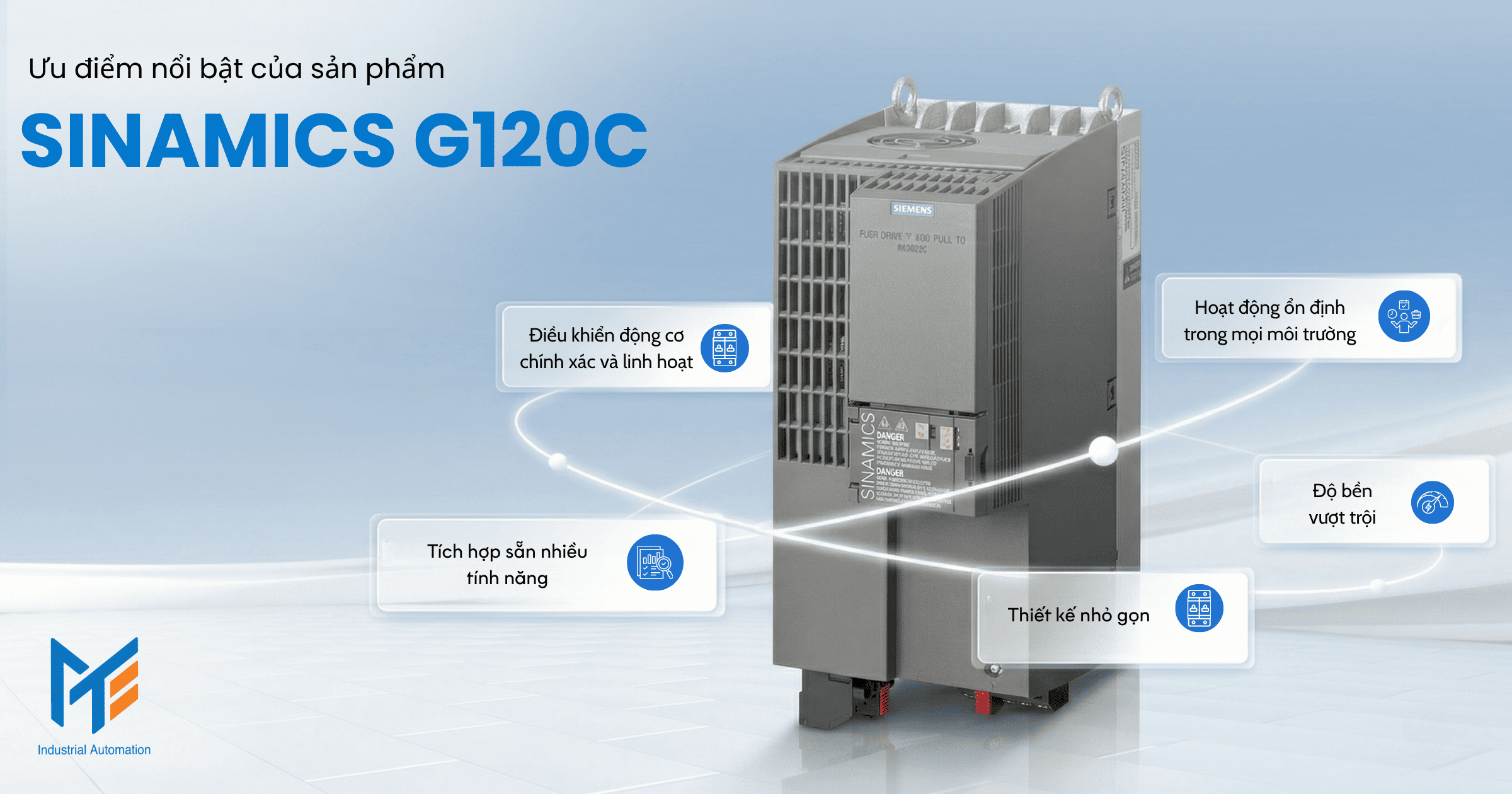 Ưu điểm nổi bật của sản phẩm SINAMICS G120C