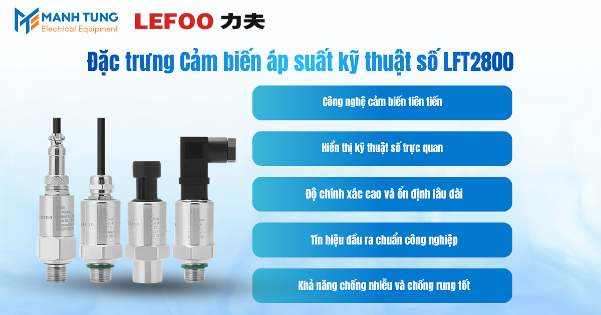 Đặc trưng Cảm biến áp suất kỹ thuật số LFT2800
