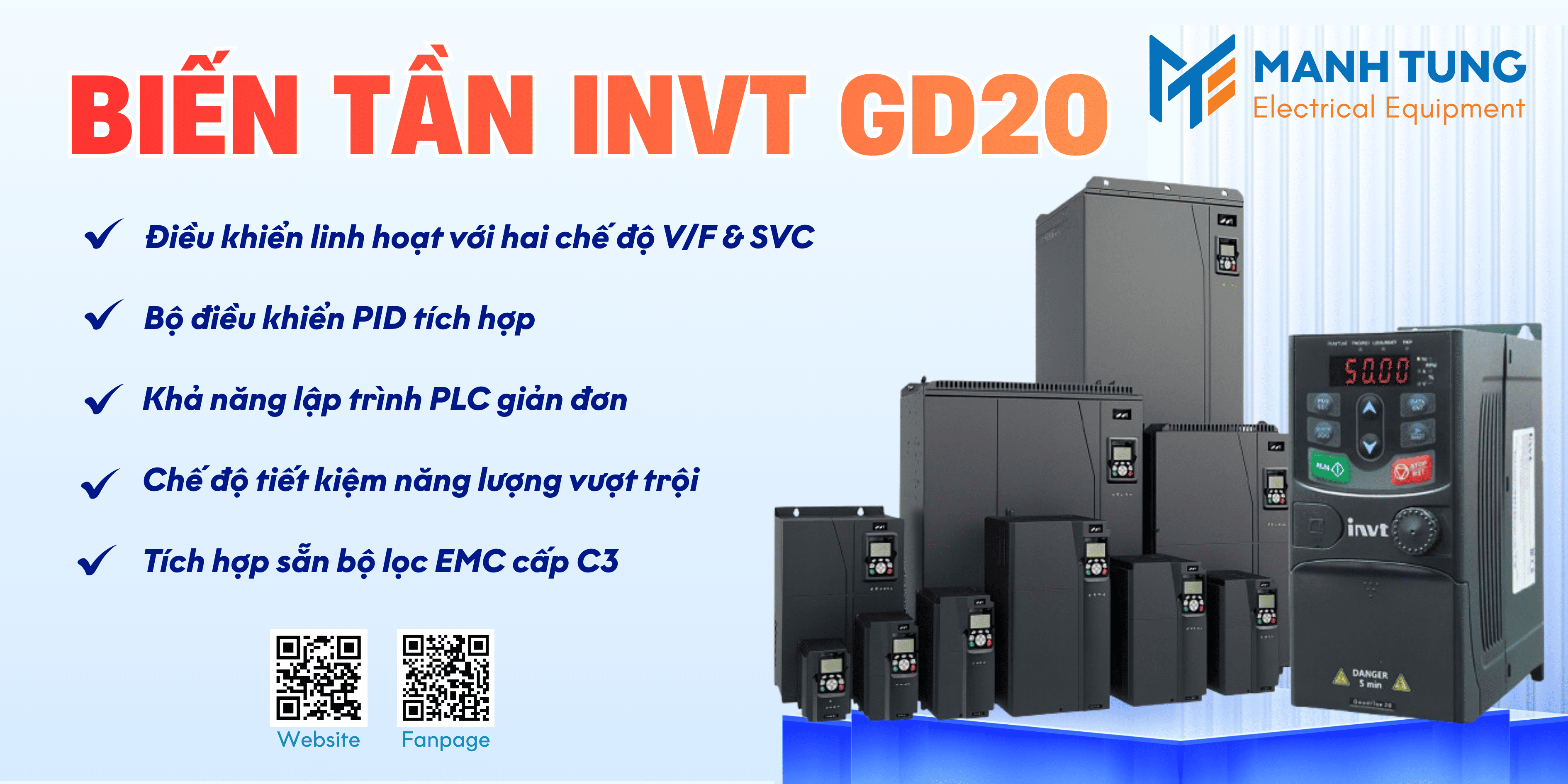 Tính năng nổi bật của biến tần GD20 -004G-4