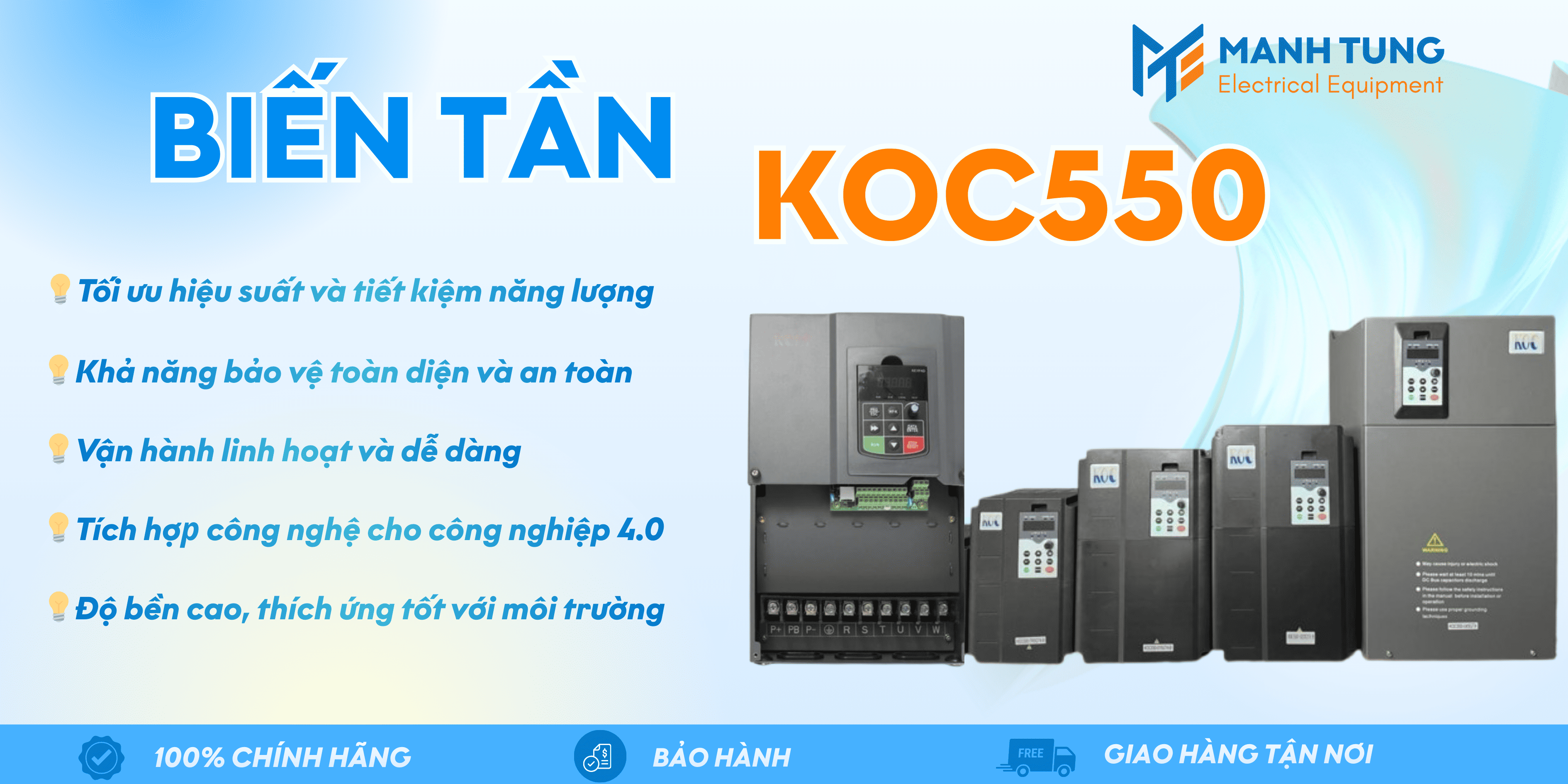 Đặc điểm nổi bật của biến tần KOC550