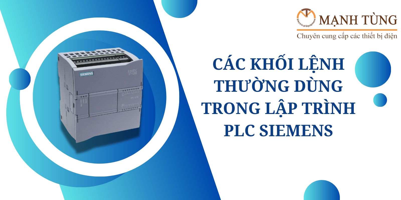 Các khối lệnh thường dùng trong lập trình PLC Siemens