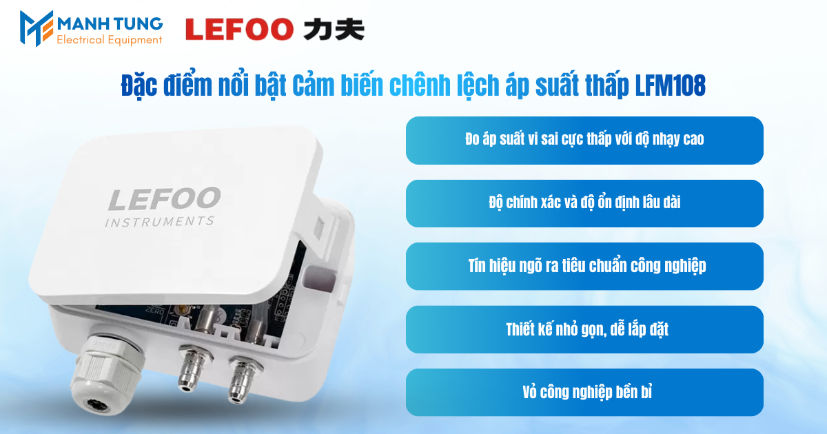 Đặc điểm nổi bật Bộ đo chênh lệch áp suất chống cháy nổ LFM76