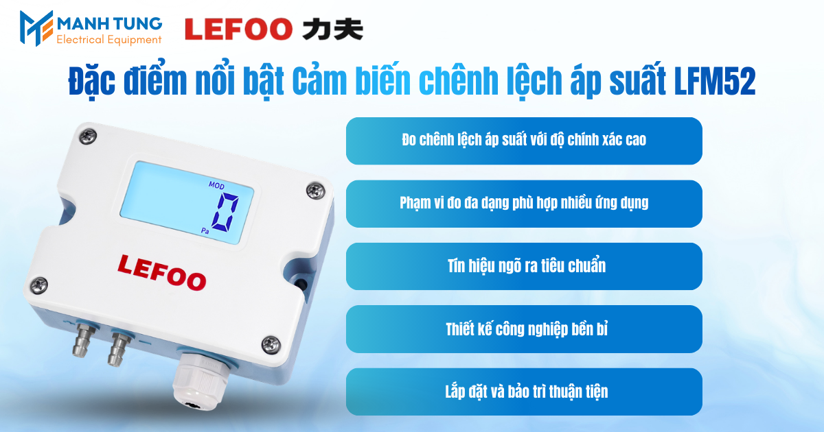 Ứng dụng Cảm biến chênh lệch áp suất LFM52
