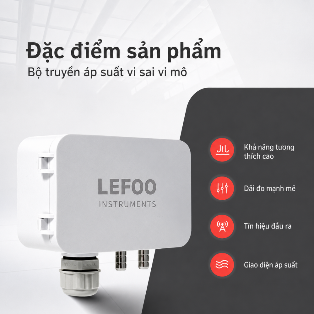 Đặc điểm nổi bật Cảm biến chênh lệch áp suất thấp LFM108