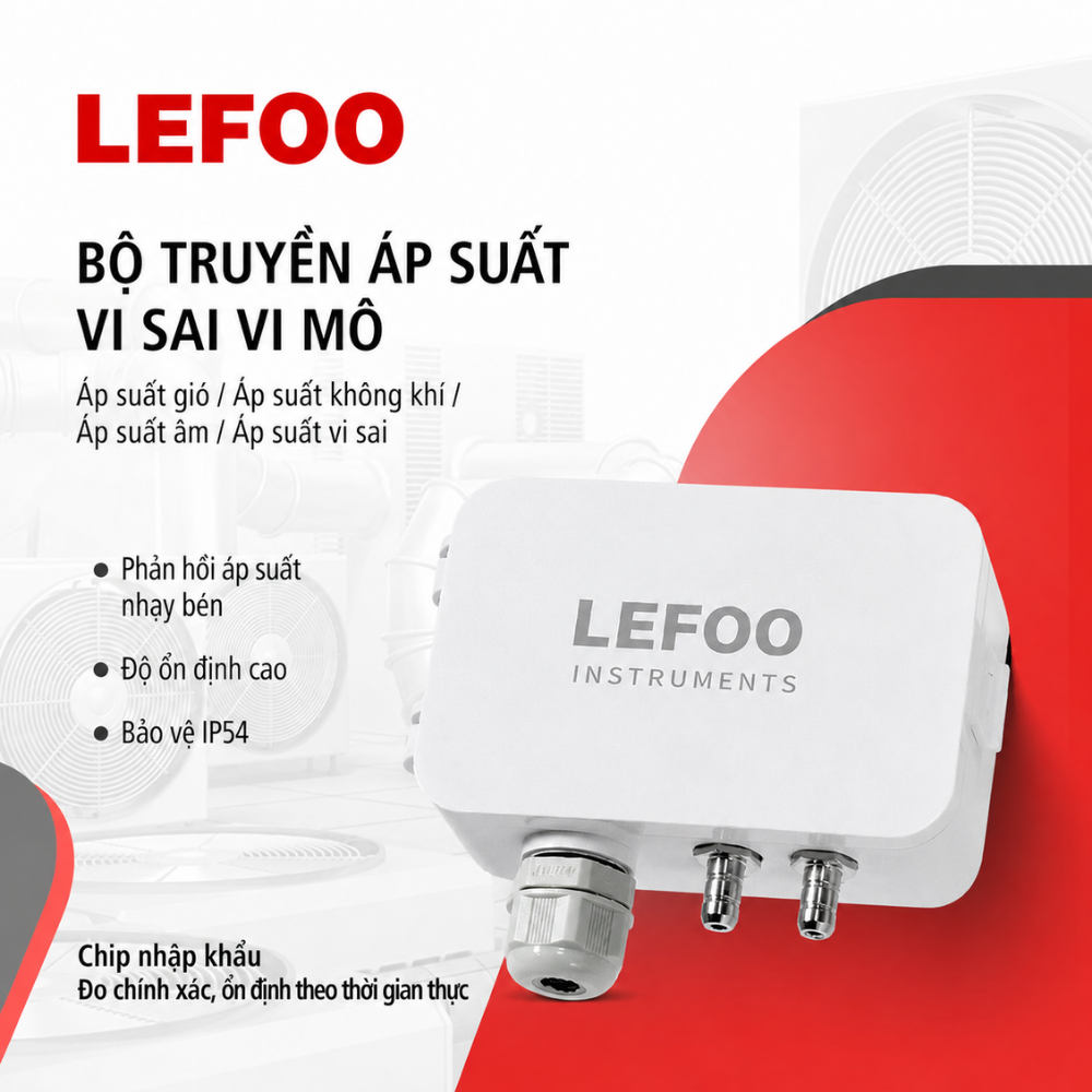Giới thiệu Cảm biến chênh lệch áp suất thấp LFM108