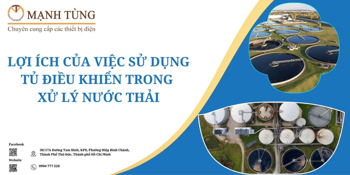 Lợi ích của việc sử dụng tủ điều khiển trong xử lý nước thải