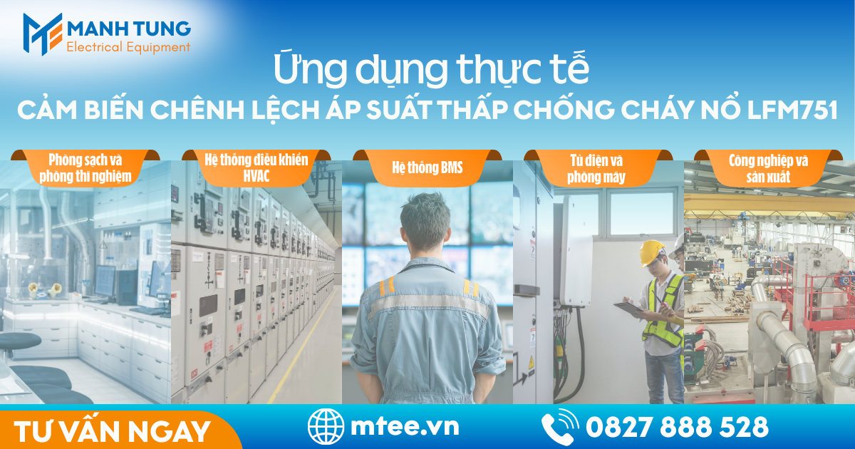 Ứng dụng Cảm biến chênh lệch áp suất thấp chống cháy nổ LFM751