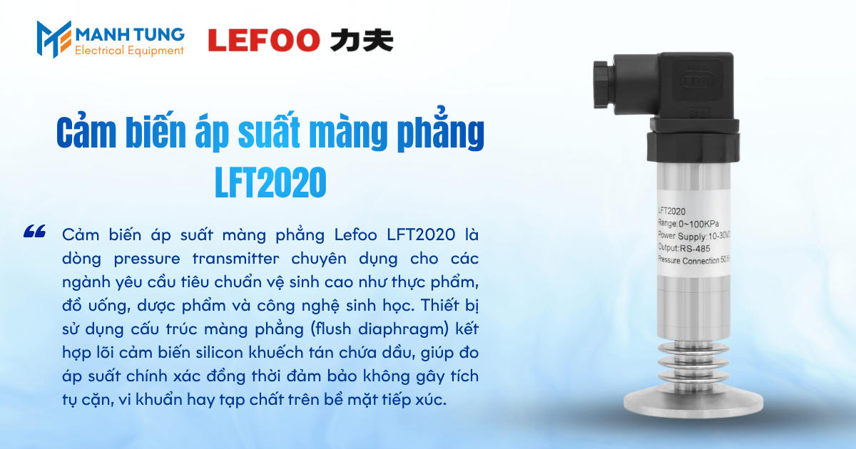 Cảm biến áp suất màng phẳng LFT2020