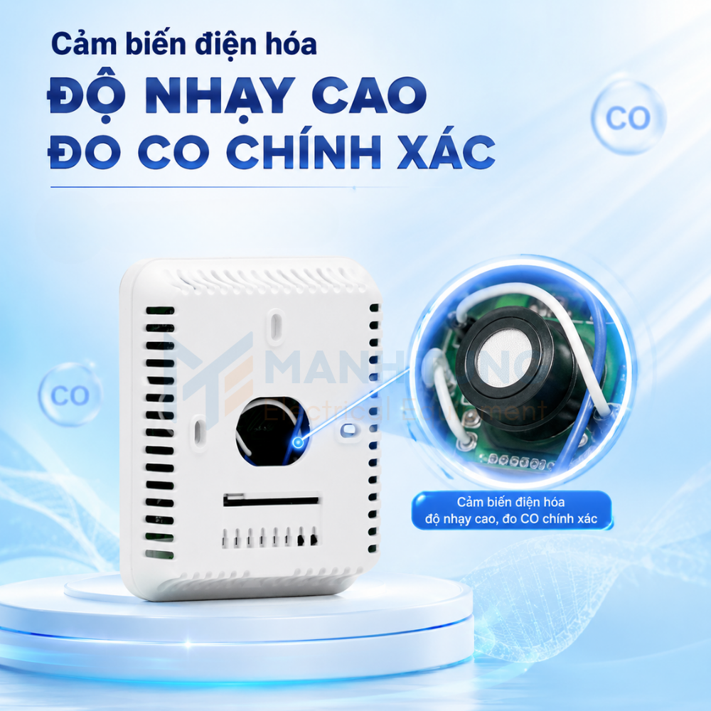 Cảm biến điện hóa độ nhạy cao, đo CO chính xác