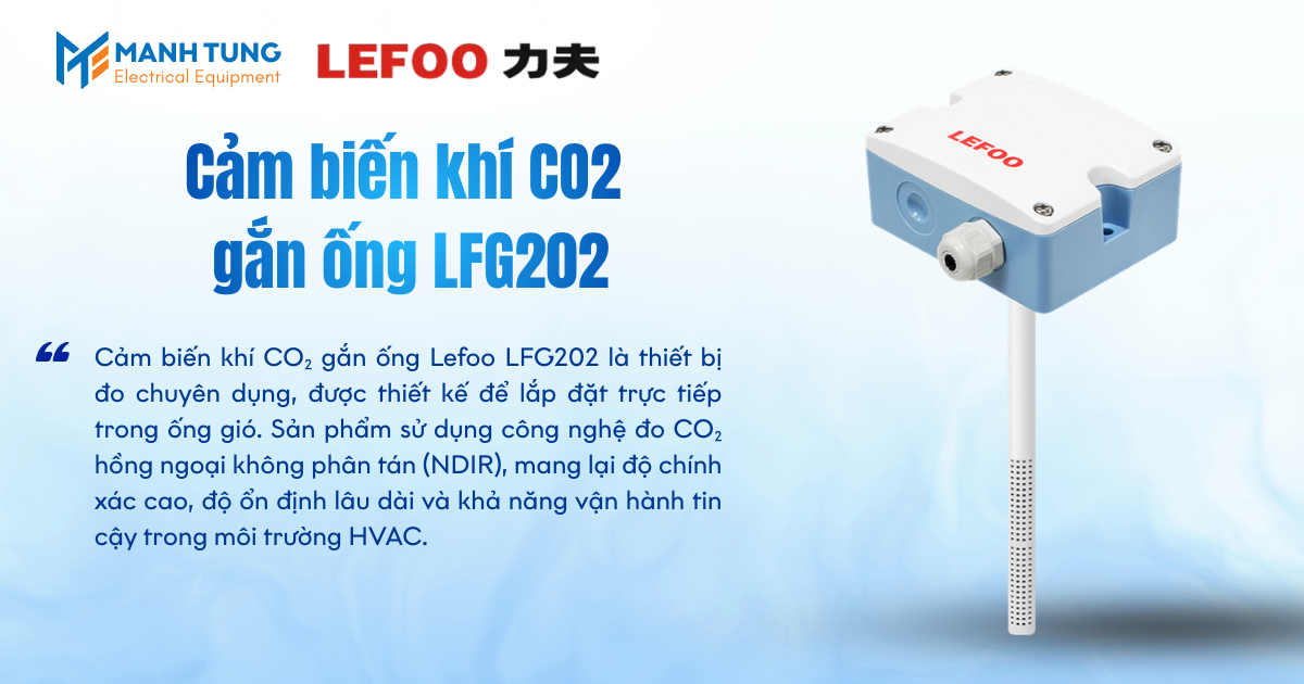 Cảm biến khí CO2 gắn ống LFG202