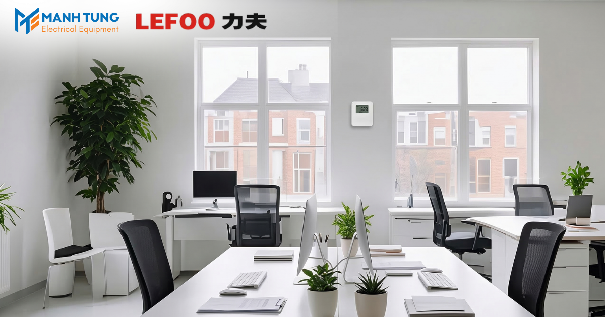 Cảm biến khí CO2 gắn phòng làm việc