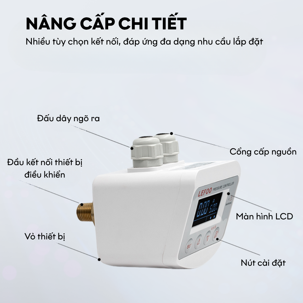 Cấu tạo Bộ điều khiển áp suất Lefoo LFDS63