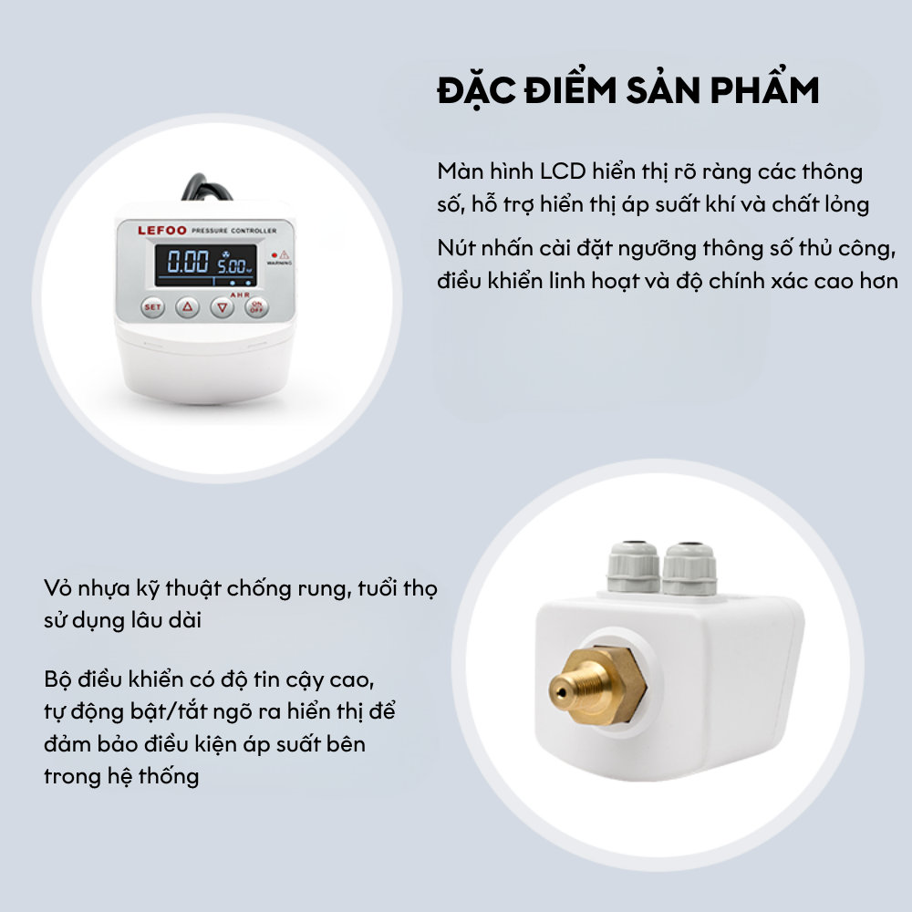 Đặc điểm Bộ điều khiển áp suất Lefoo LFDS63