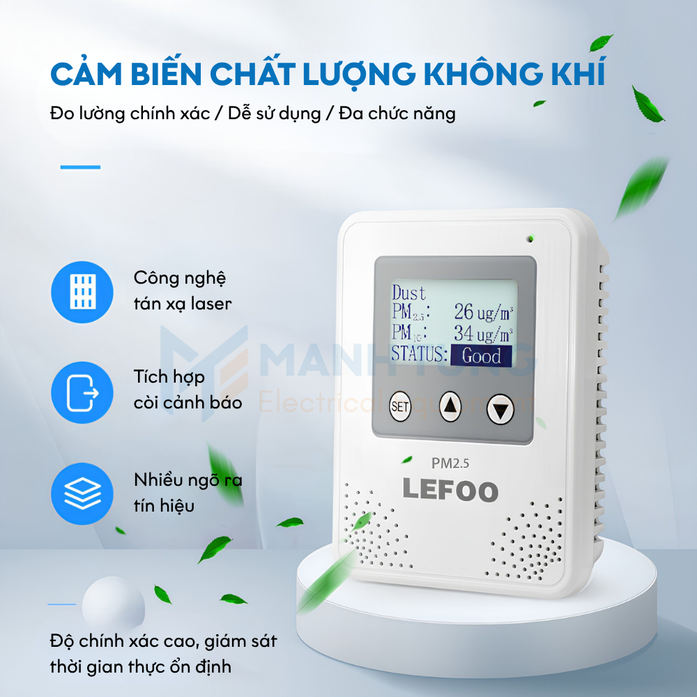 Đặc điểm Cảm biến nồng độ bụi trong nhà LFG303