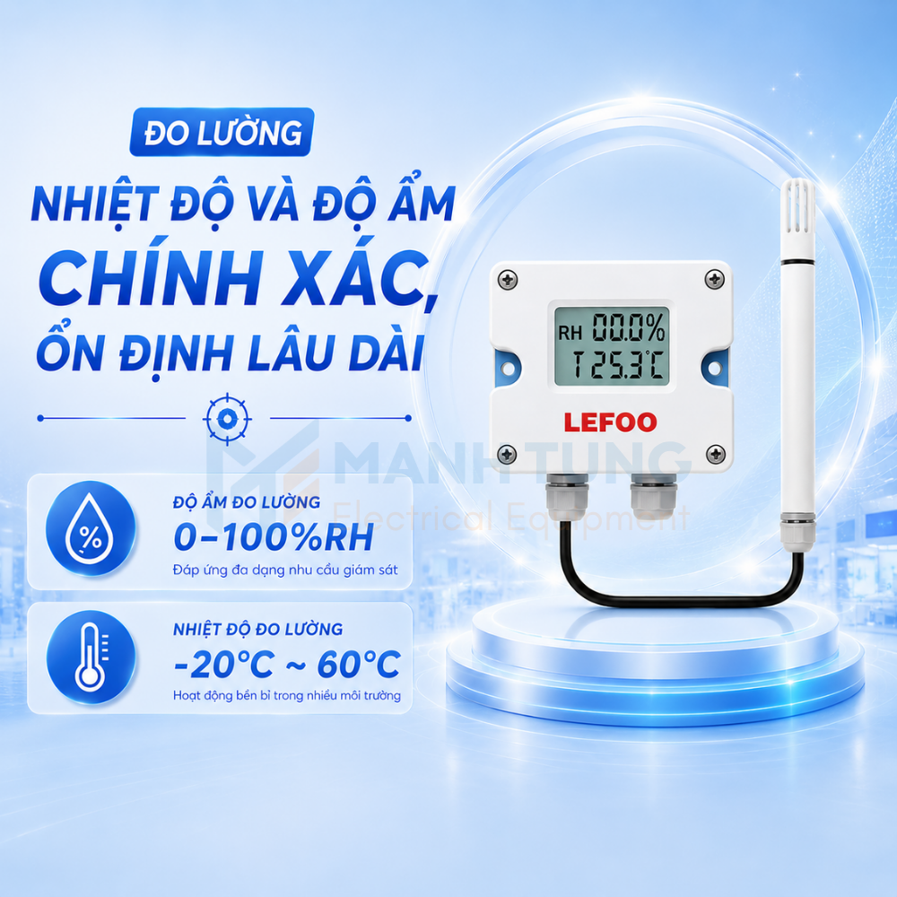 Đo lường nhiệt độ và độ ẩm chính xác, ổn định lâu dài