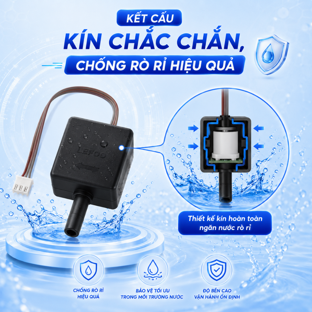 Kết cấu kín chắc chắn, chống rò rỉ hiệu quả