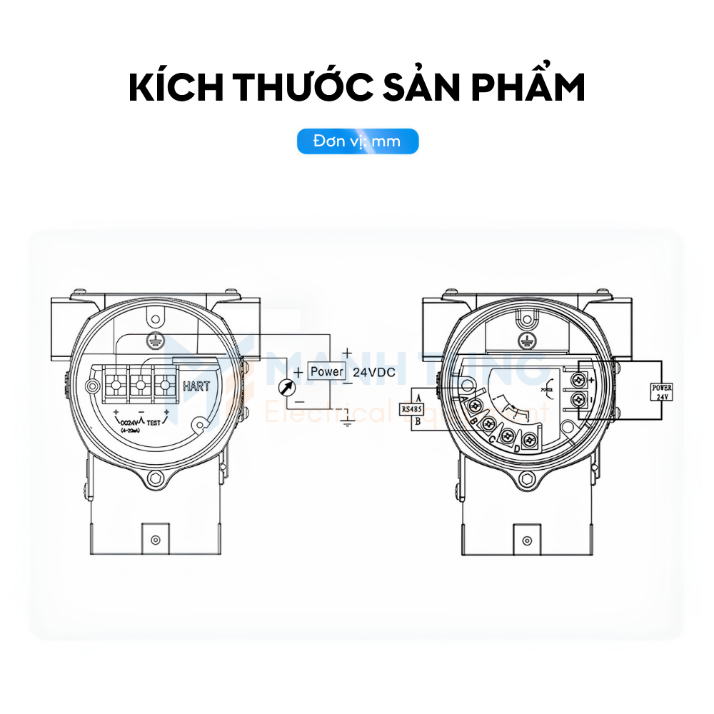 Kích thước cảm biến áp suất Silicon đơn tỉnh thể LFT7000