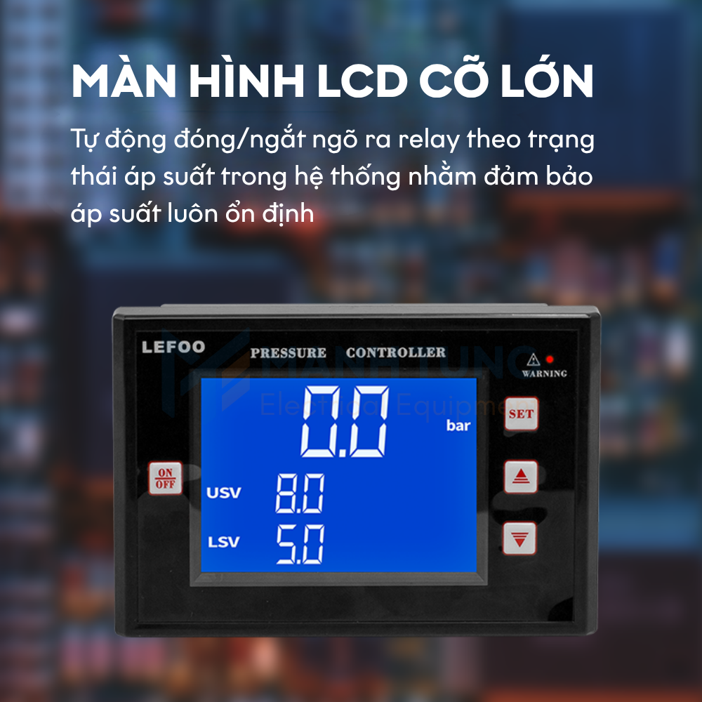 Màn hình Bộ điều khiển công tắc áp suất Lefoo LFDS65