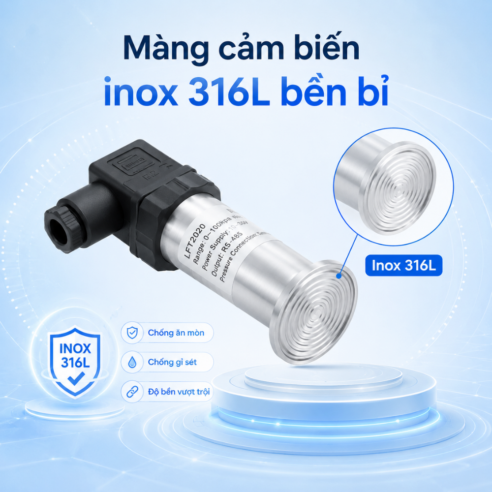 Màng cảm biến inox 316L bền bỉ