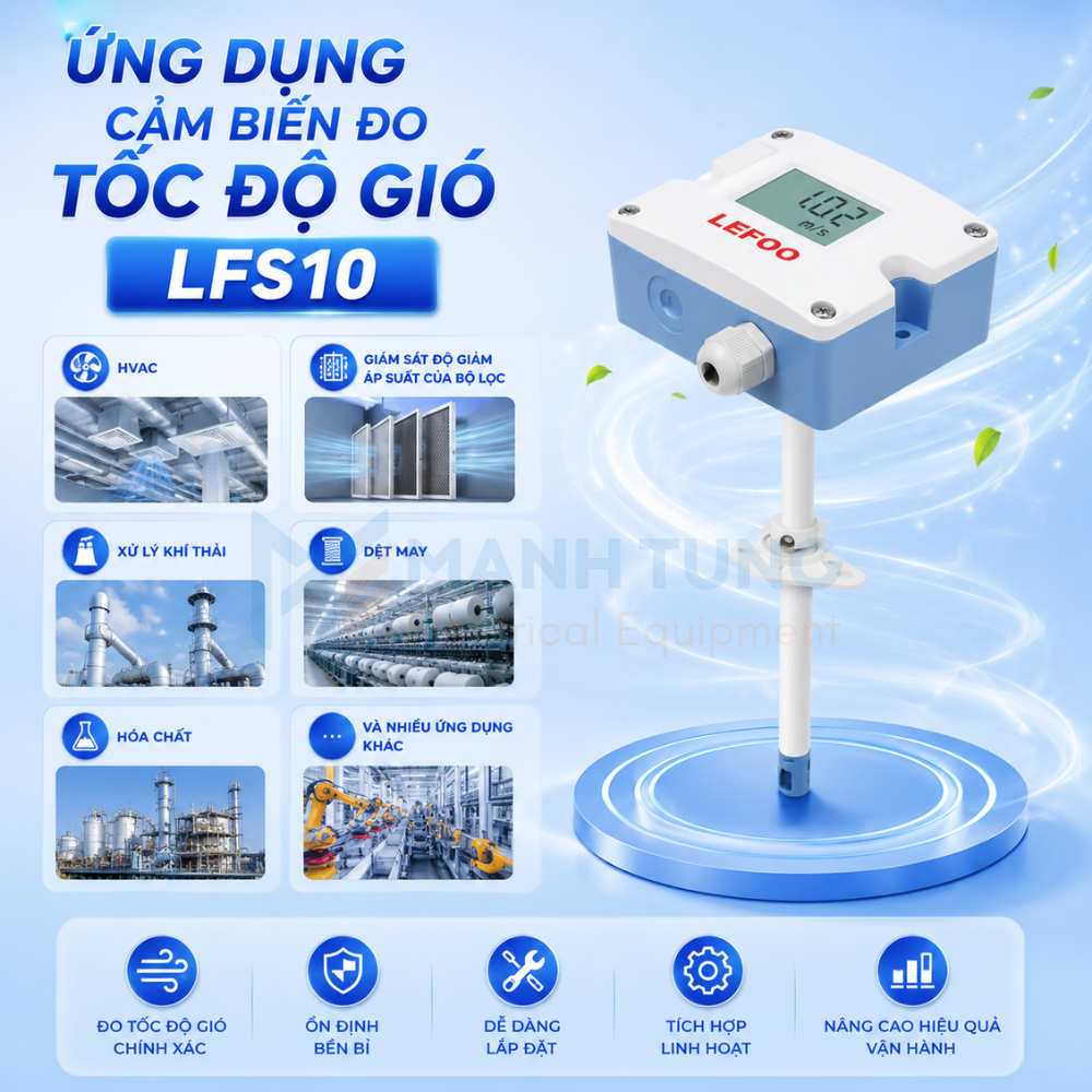 Ứng dụng Cảm biến đo tốc độ gió LFS10