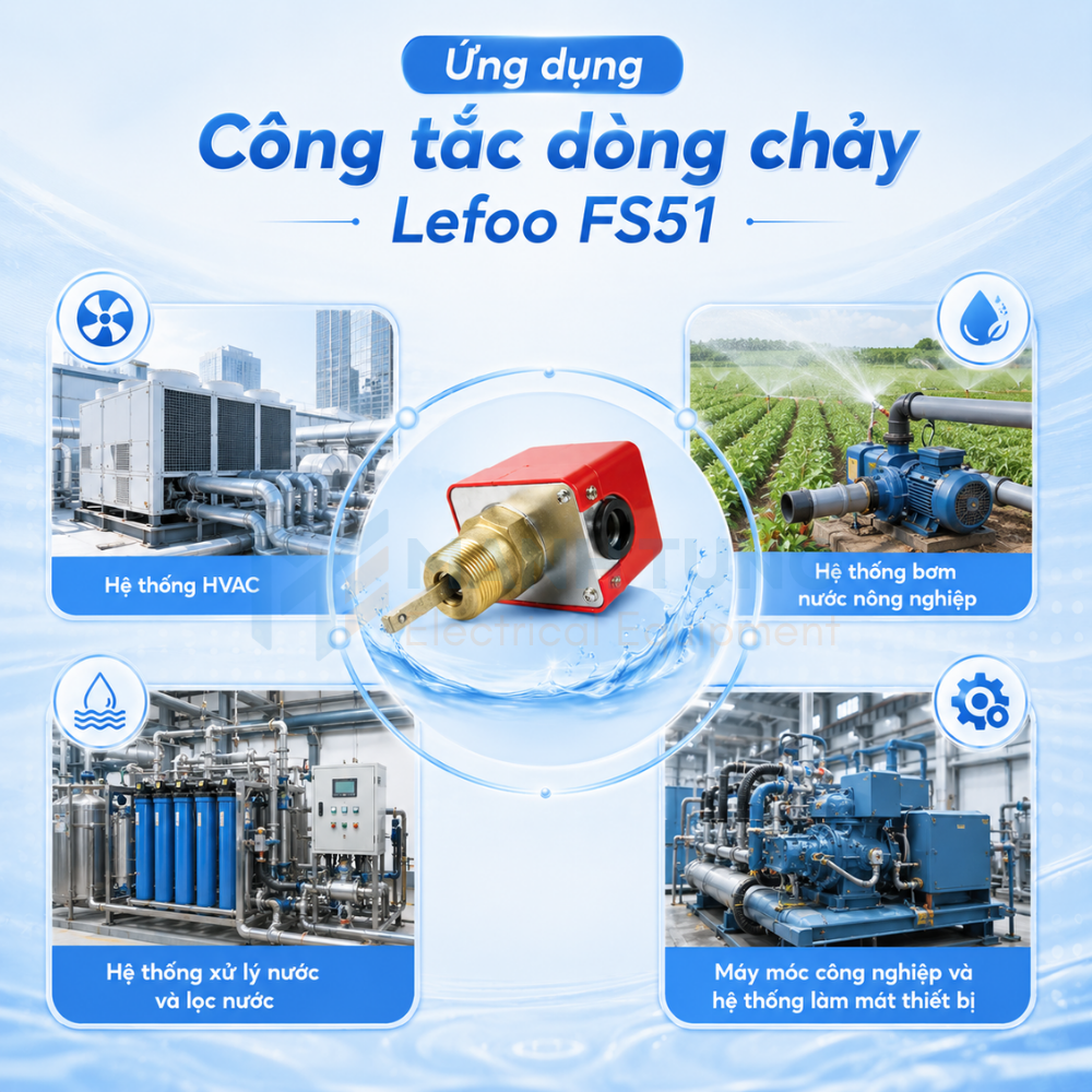 Ứng dụng Công tắc dòng chảy Lefoo FS51