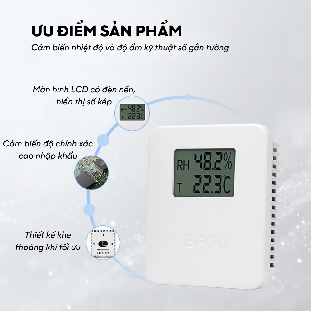 Ưu điểm Cảm biến nhiệt độ độ ẩm trong nhà LFH20