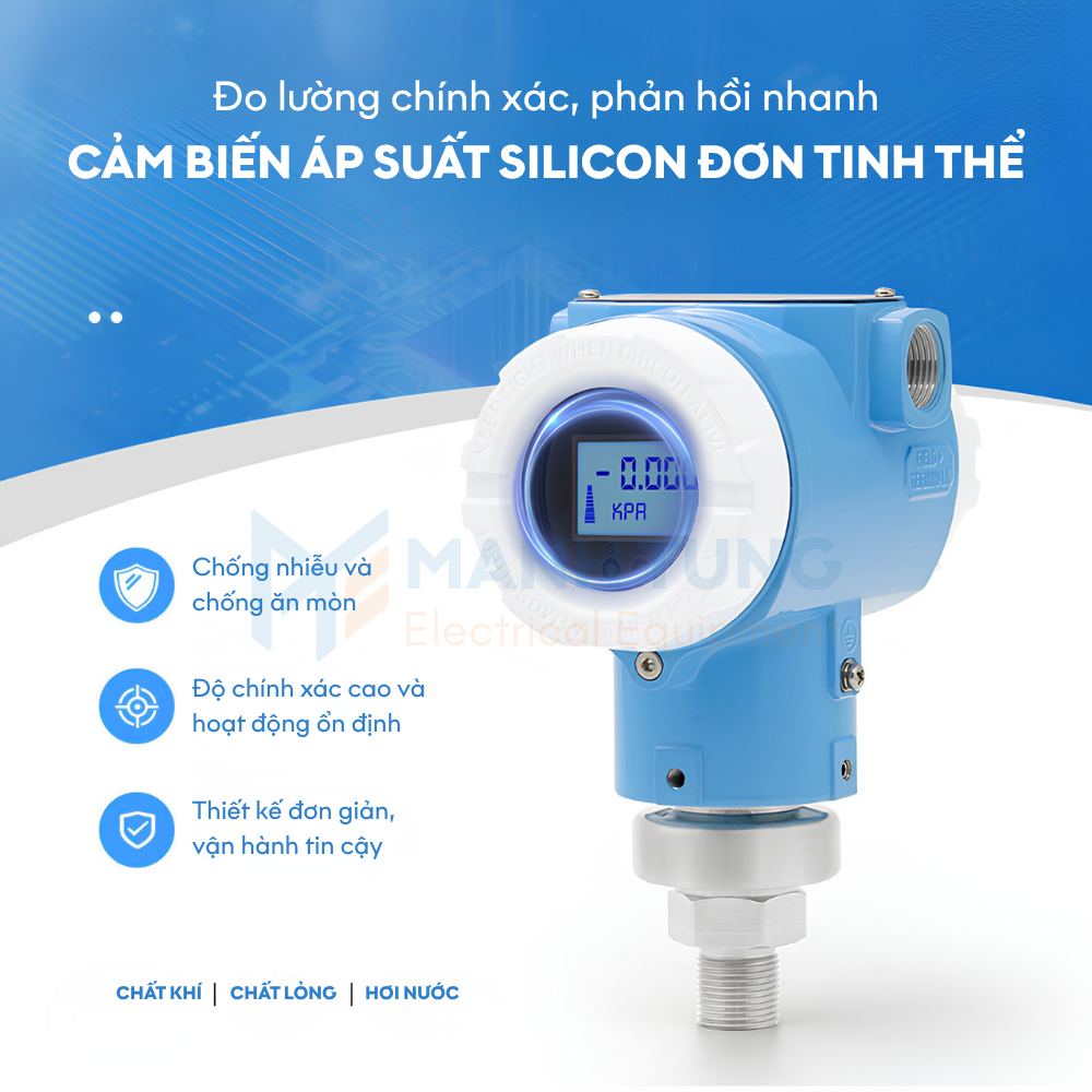 Ưu điểm cảm biến áp suất Silicon đơn tinh thể LFT7000