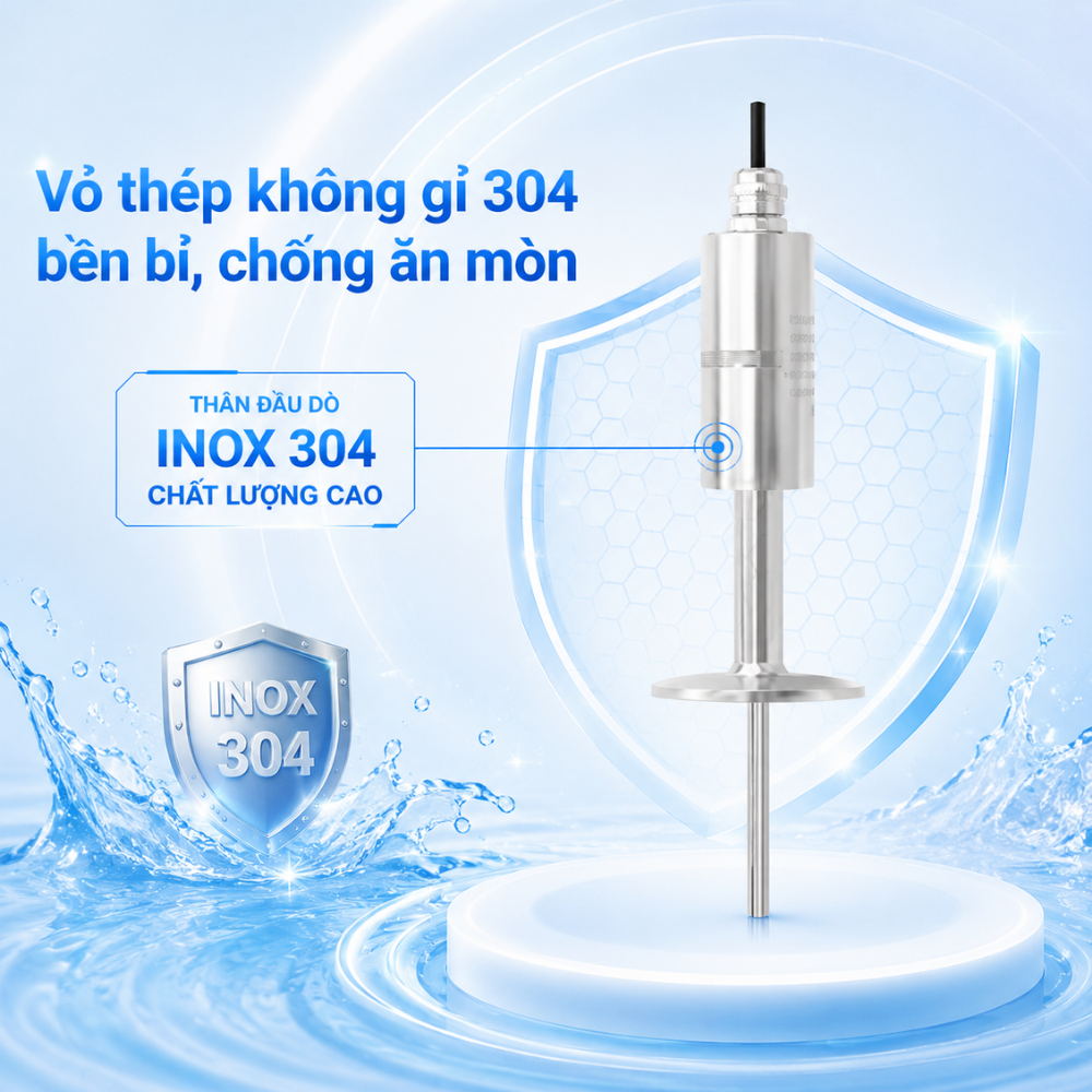 Vỏ thép không gỉ 304 bền bỉ, chống ăn mòn