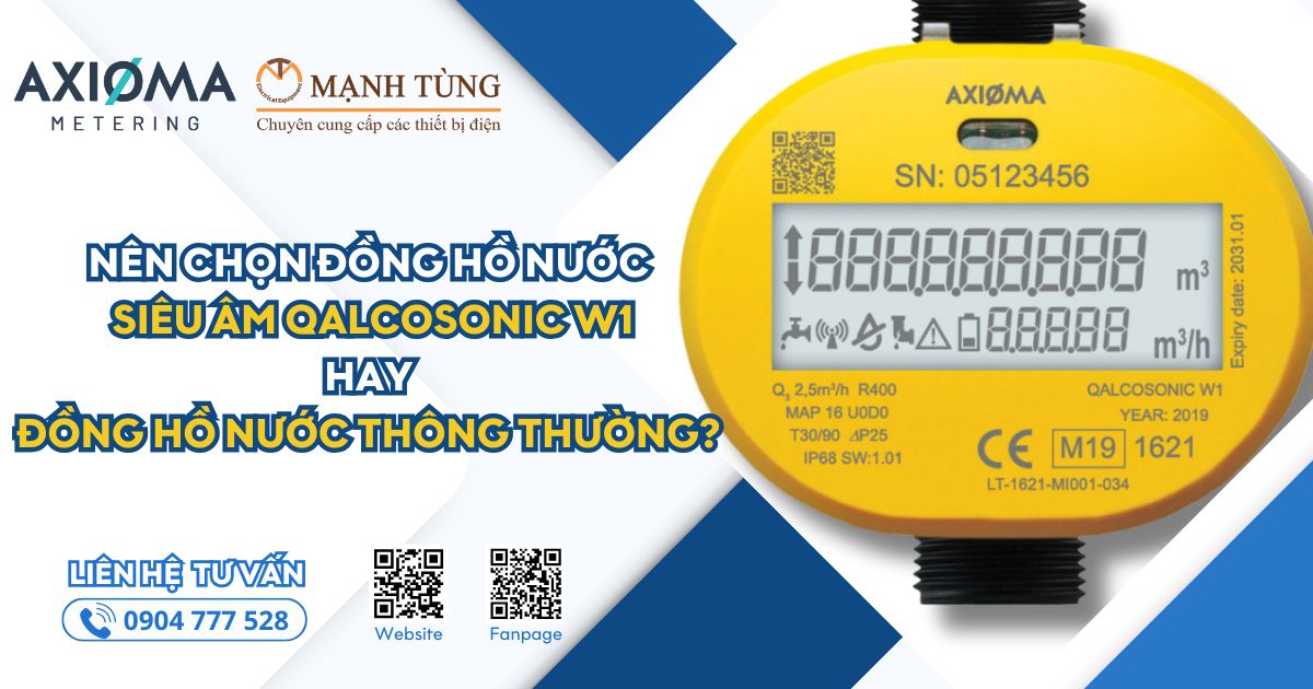 Nên chọn đồng hồ nước siêu âm QALCOSONIC W1 hay đồng hồ nước thông thường