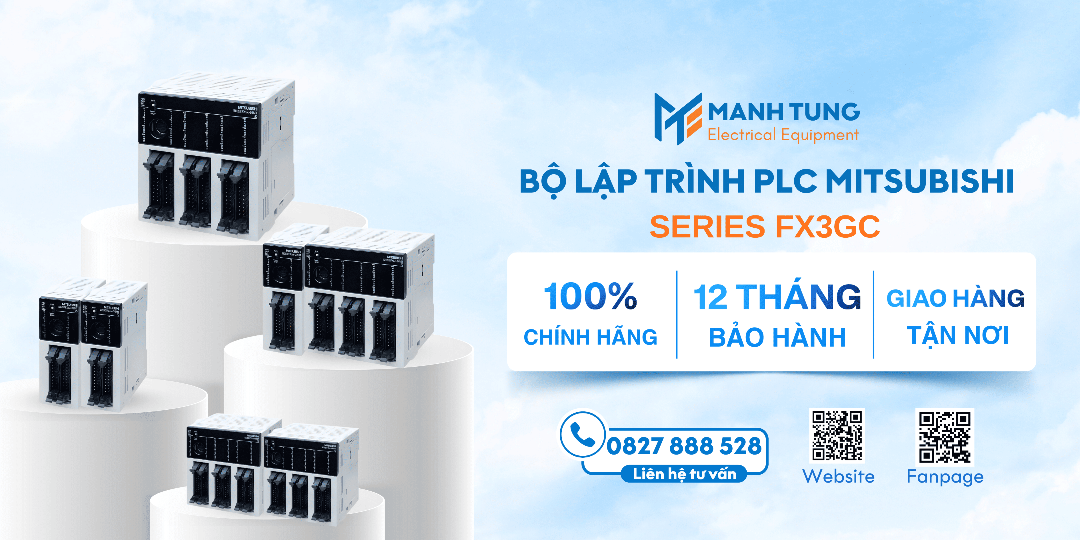 Mạnh Tùng nhà cung cấp bộ lập trình PLC Mitsubishi FX3GC uy tín chính hãng