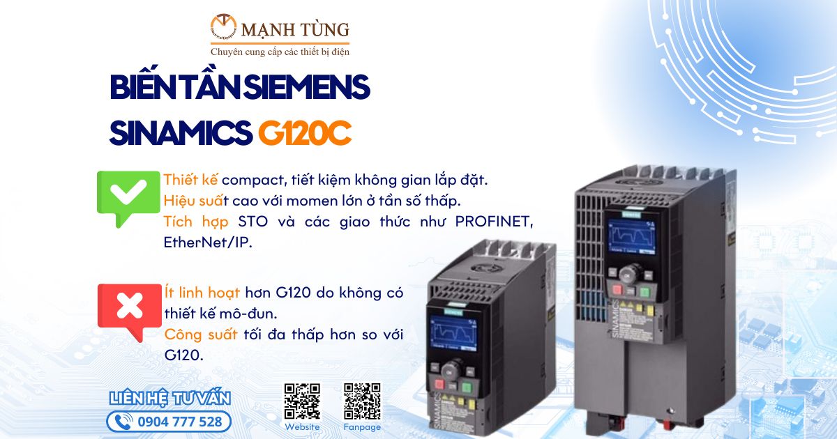 Biến tần Siemens SINAMICS G120C