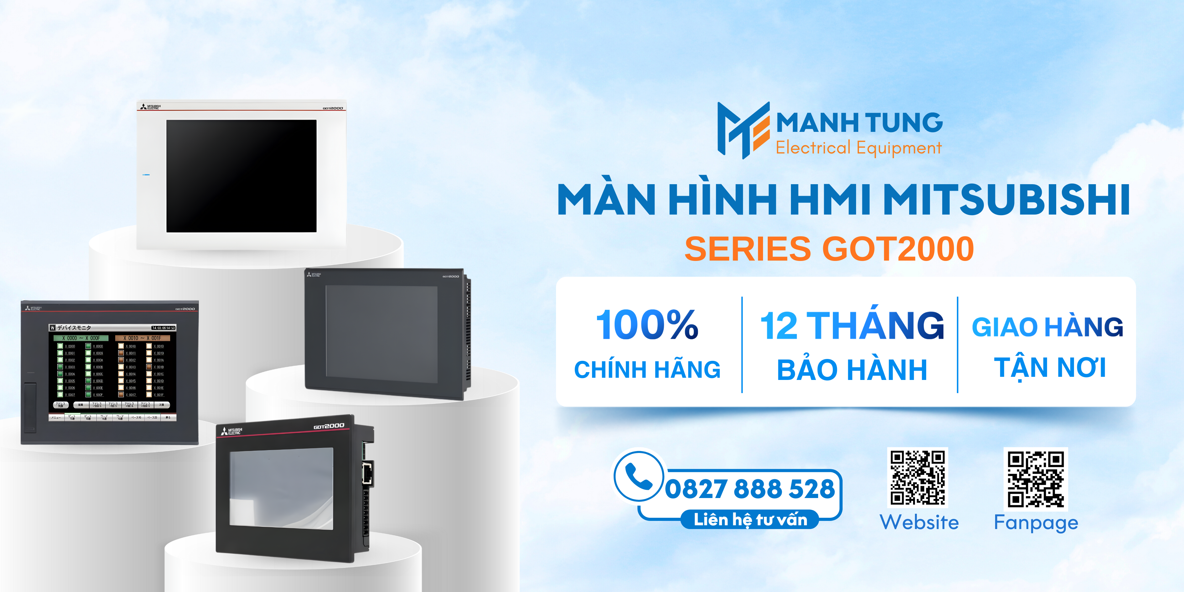 Mạnh Tùng nhà cung cấp màn hình HMI Mitsubishi Series GOT2000 uy tín chính hãng
