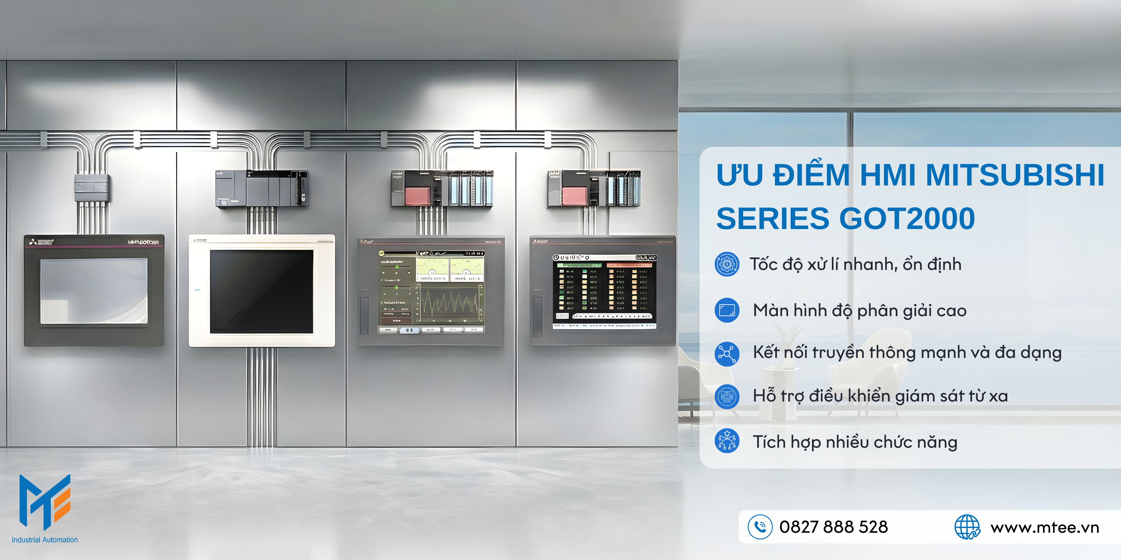 Ưu điểm nổi bật của Màn hình HMI Mitsubishi series GOT2000