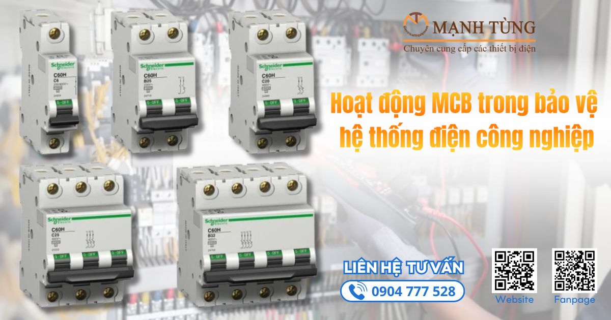 Hoạt động MCB trong bảo vệ hệ thống điện công nghiệp