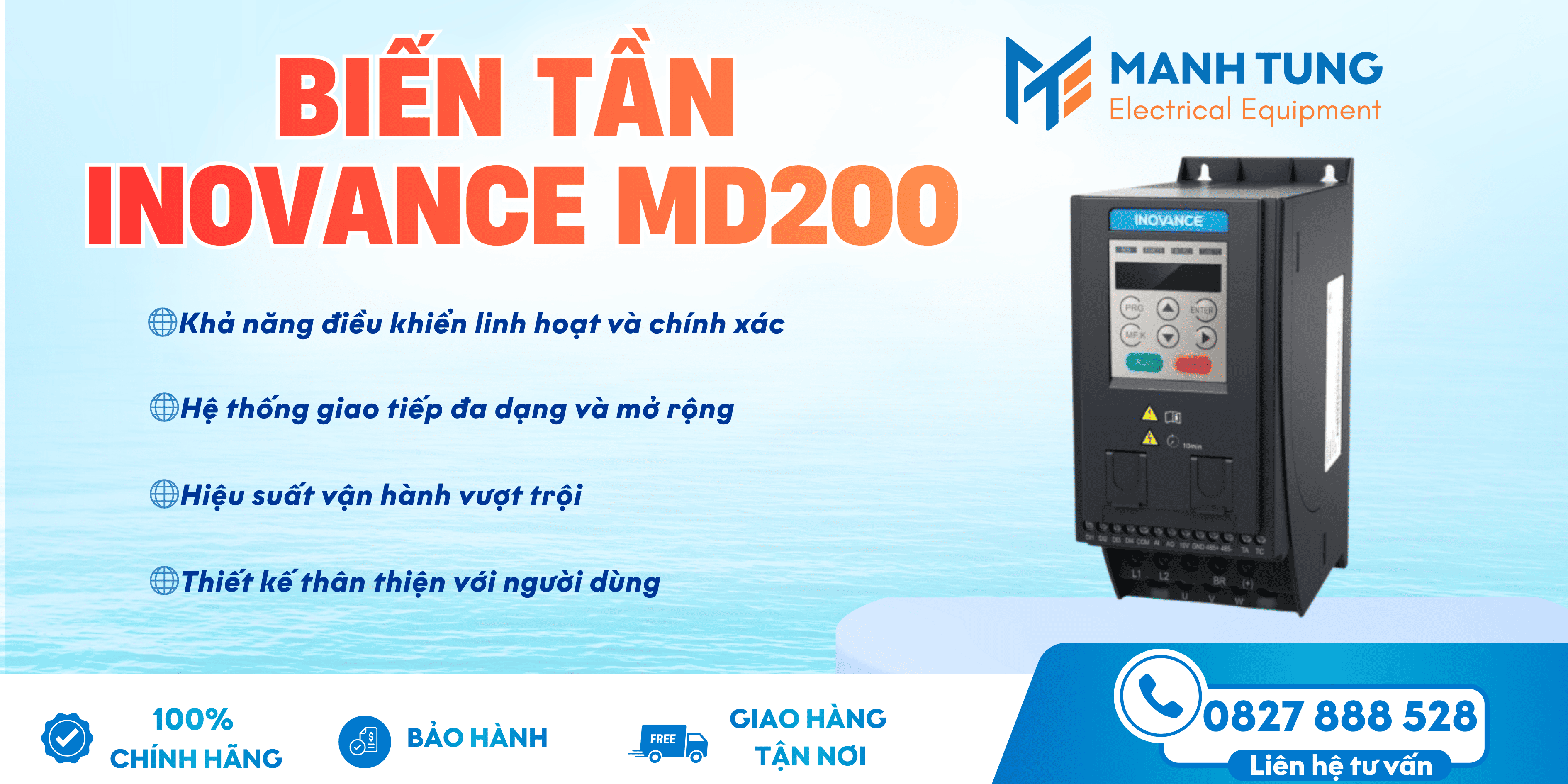 Tính năng nổi bật của biến tần Inovance MD200