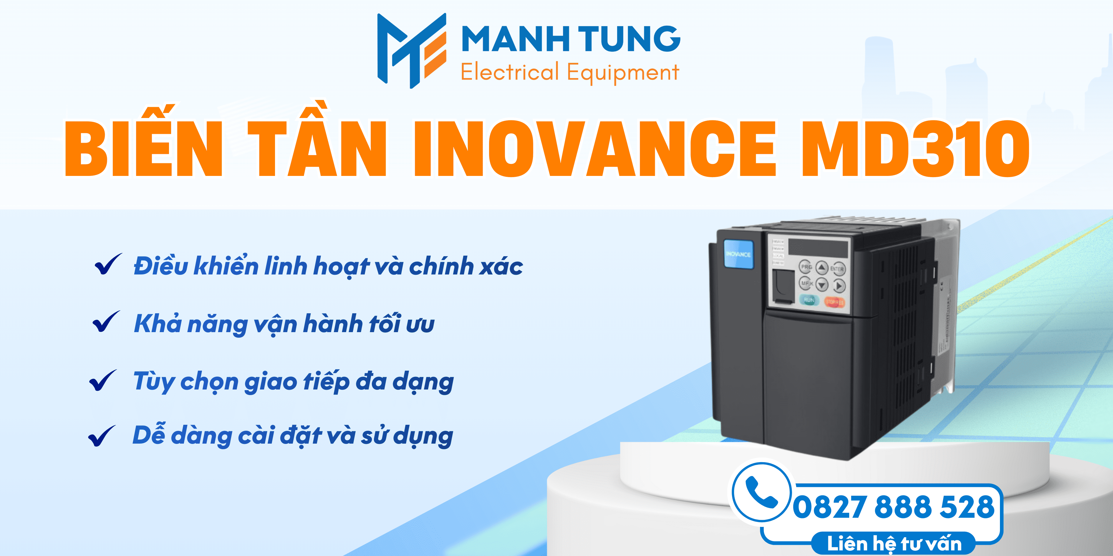 Tính năng nổi bật của biến tần Inovance MD310