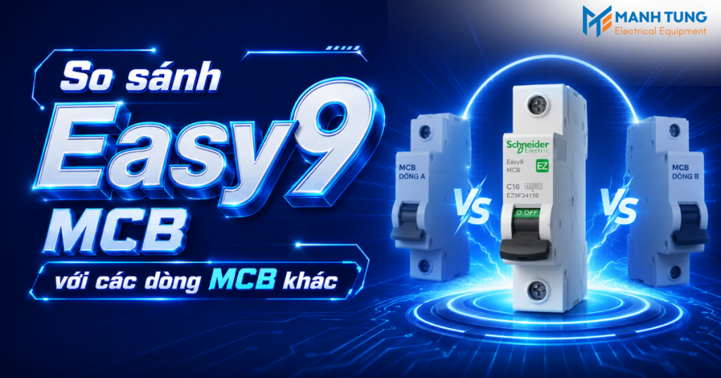 So sánh Easy9 MCB với các dòng MCB khác