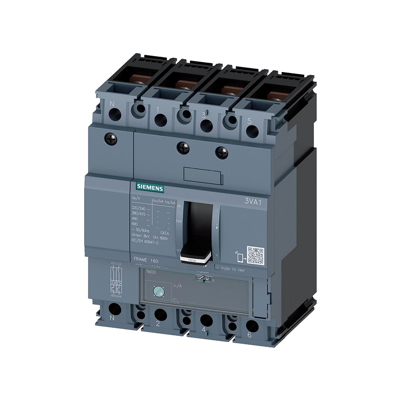 MCCB chỉnh dòng Siemens 3VA1110-6GE42-0AA0 100A 70kA 4P