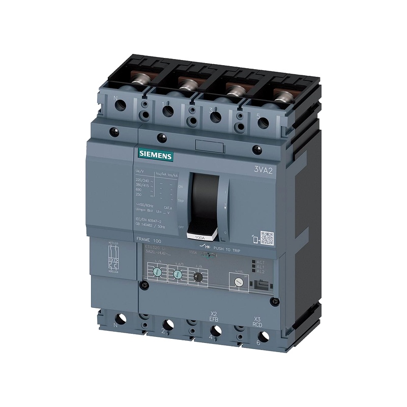 MCCB chỉnh dòng Siemens 3VA2063-6HL42-0AA0 63A 85kA 4P