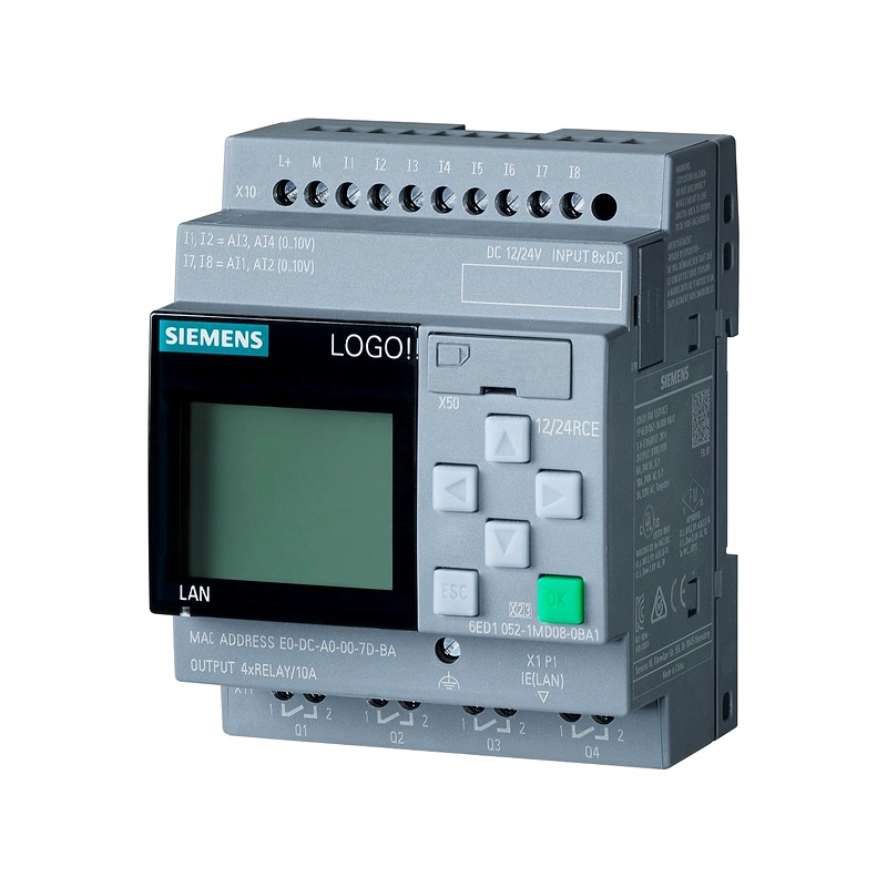 6ED1052-1MD08-0BA1 - LOGO! 12/24RCE Module logic 24V 8DI-4DQ