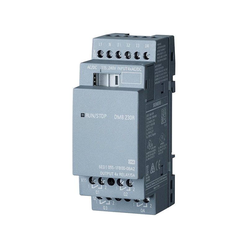 6ED1055-1FB00-0BA2 - Mô đun mở rộng LOGO! DM8 230R 4DI/4DO
