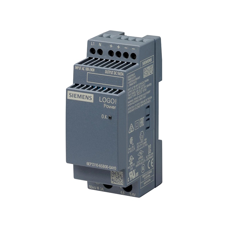 6EP3310-6SB00-0AY0 - Bộ nguồn LOGO!POWER 5 V / 3 A Stabilized