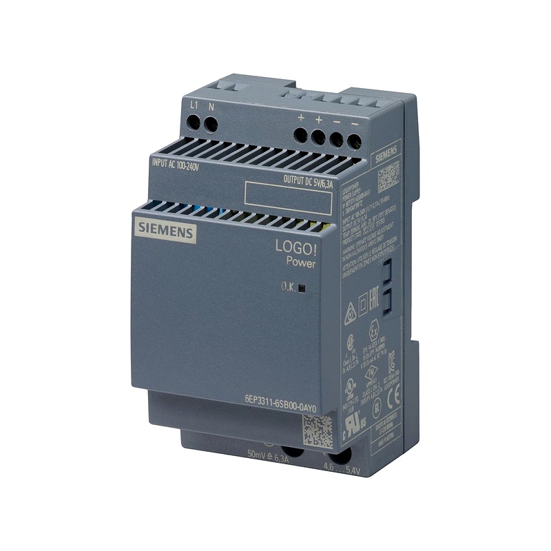 6EP3311-6SB00-0AY0 - Bộ nguồn LOGO!POWER 5V/6.3A Stabilized