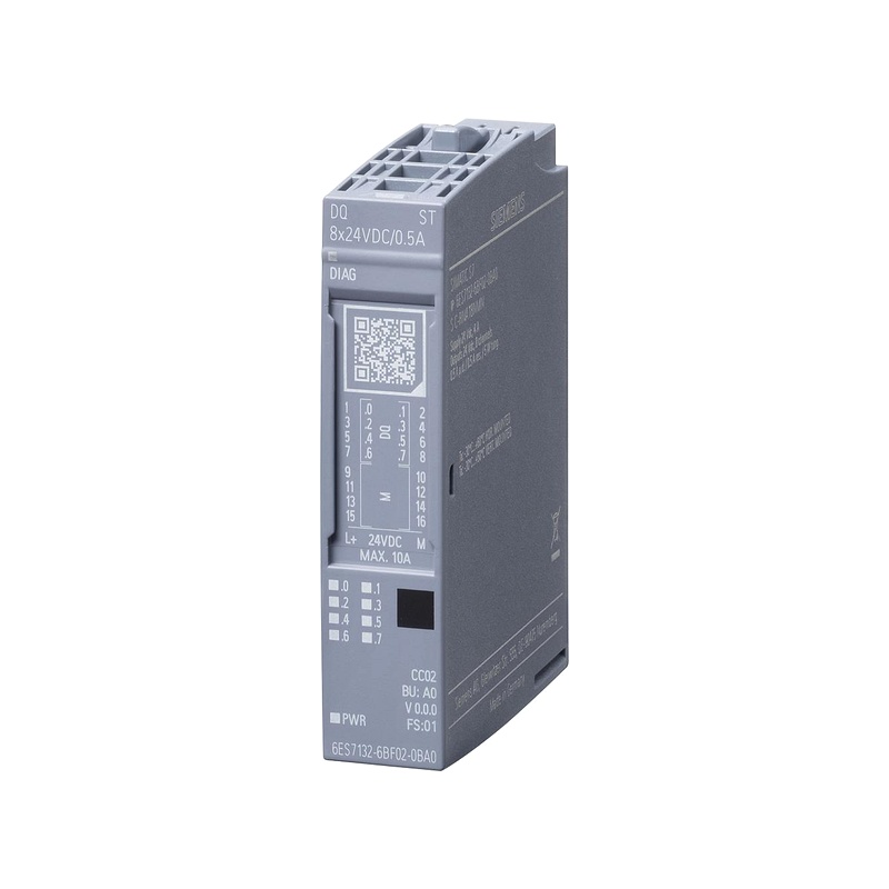 Module digital ET 200SP DQ 8x 24V DC/0.5A Siemens – 6ES7132-6BF01-0BA0