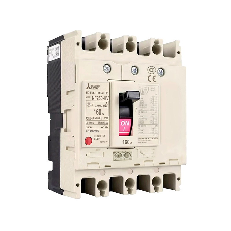 NF250-HEV-4P-80-160A - Aptomat MCCB Mitsubishi 4P 80-160A 65kA